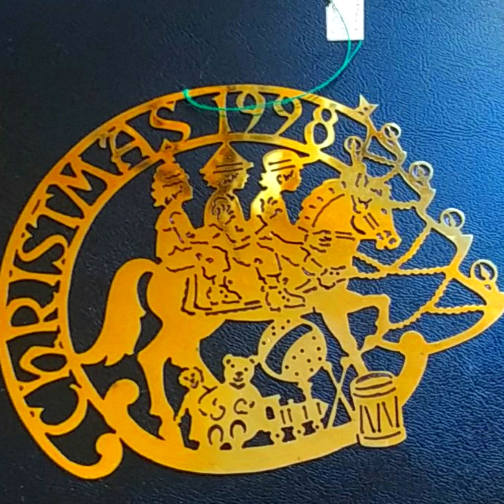 1998 Biedermann Annual Hand Cut Ornament VNTG